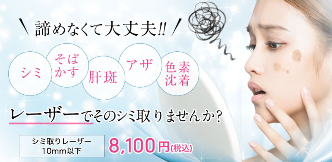 奈良県のシミ取りレーザー事情 クリニック26院の料金 アクセスをチェック